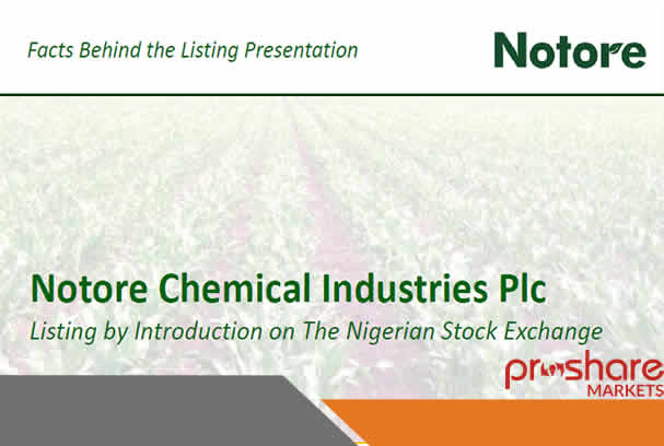 Notore Notore Chemical Industries Plc Notifies on Maintenance Activities ...